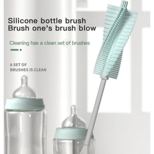 1 Pcs Silicone Glass Cleaning Brush Long Handle Cup Brush Household Tea Kitchen Wash Cup Sponge Brush Bathroom Tools Cocina