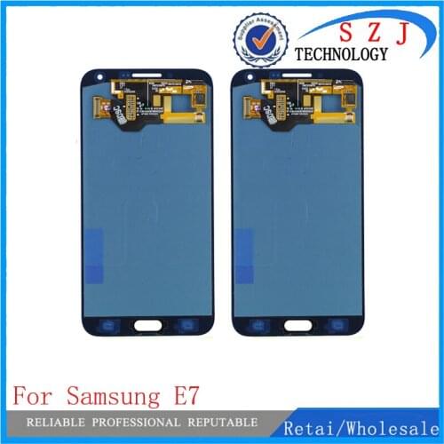 100% Super AMOLED LCD For Samsung Galaxy E7 E700 E700F E7000 E7009 LCDS Display Touch Screen Digitizer Assembly Replacement