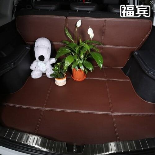 3D Stereoscopic Dedicated PU Leather Car Trunk Mats+backrest Pads for Forest Subaru XV Outback Non-slip Waterproof No Odor