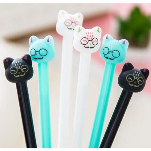 48pcs/lot Japan Sweet cute small Cat design gel pen /stationery office school supplies papelaria GT153