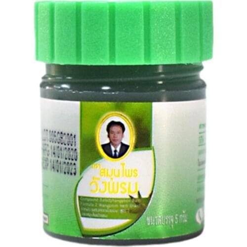 5ml Thailand Kruiden Groene Zalf Painkiller Zalf Spier Pijnbestrijding Zalf Anti Mosquito Kalmeren Jeuk Duizeligheid Tiger Balm
