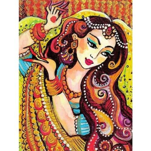 5D Diy Diamond Painting Woman Cartoon Girl Cross Stitch Kit Full Drill Embroidery Mosaic Art Picture of Rhinestones Decor Sale