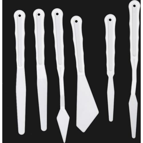 6pcs/set Multifunctional Palette Knife Scraper Spatula Shovel Art Supplies Acrylic Plate Maquetas Modelismo Clay Tools