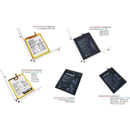 HB376787ECW HB376994ECW HB526379EBC HB496183ECC HB406689ECW Battery For Huawei Y6 Honor 4C 8 Pro V8 V9 Enjoy 5 6 7 Plus Batterie