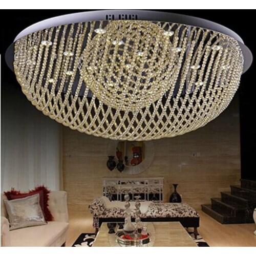Free shipping DHL modern crystal ceiling light luminarias home decoration abajur lustres cristal lighting fixtures Dia60*H22CM