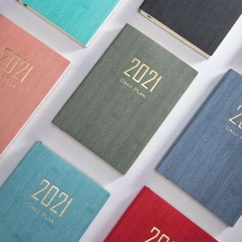 2021 Notebook Planner Time Schedule Book A5 Paper Note Book DIY Diary Schedule Planner Travel Notebook Office School Supplies