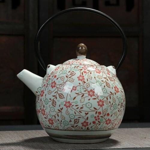 Big Capacity Japanese Ceramic Teapot Tea Pot Japanese Tea Set Drinkware