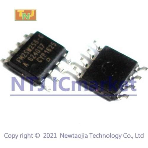 2 PCS FM25W256-G SOP-8 FM25W256-GTR 256Kb Wide Voltage SPI F-RAM