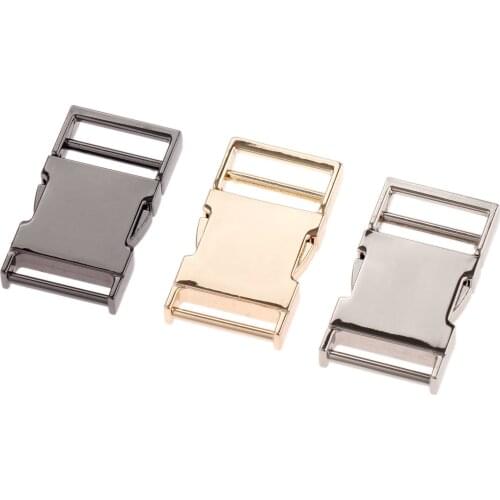 Metal Bag Backpack Strap Quick Side Release Buckle Purse Luggage Bag Dog Collar Webbing Belt Clip Clasp Leathercraft Accessories