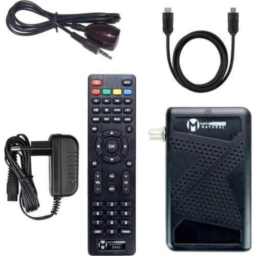 Natural Full Hd-usb Mini Satellite Receiver (Channels Installed + Control + Receiver + Hdmi Cable) terrestrial TV receiver