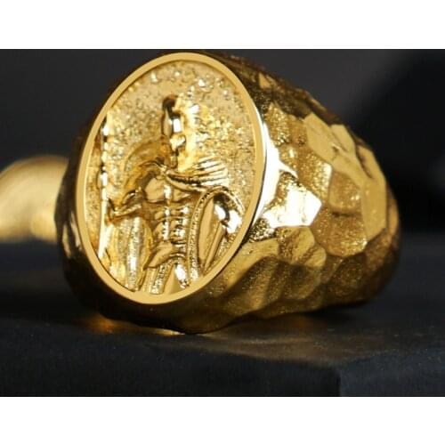 Spartacus Warriors sterling Silver Ring Male Ins Fashion Jewelry