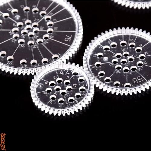 New 22 Pieces/set Of Childrens Rotating Drawing Toy Set Interlocking Gear Wheel Ruler Creative Painting Educational Toy