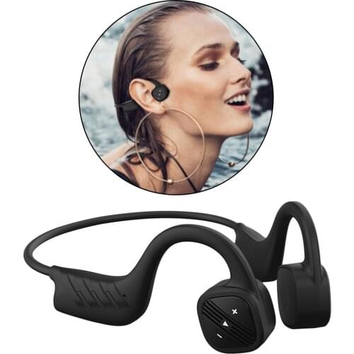 Bone Conduction Swimming Headphone Bluetooth Wireless Earphone 8GB IPX8 Waterproof MP3 Music Player Diving Sport Headset