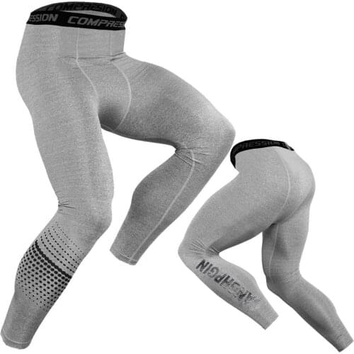 New 2021 Mens Running Tights Compression Sport Pants Men Fitness Elastic Gym Jogging Legging