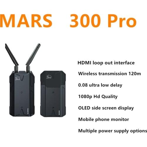 NEW HOLLYLAND Mars 300 PRO Dual HDMI 300FT wireless video Transmission Systerm HD 1080P 5G Video Transmitter Receiver for DSLR 1
