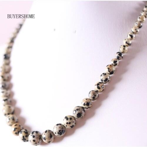 New without tags Natural Stones Blue Sodalite Round Beads Necklace 18" 1Pcs RE097