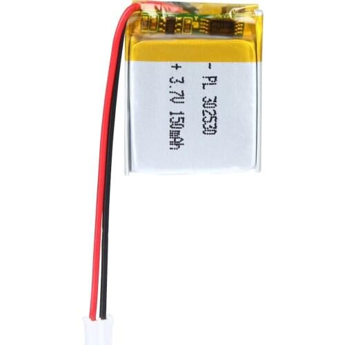 YDL 3.7V 150mAh 302530 Rechargeable Lipo Battery with JST Connector