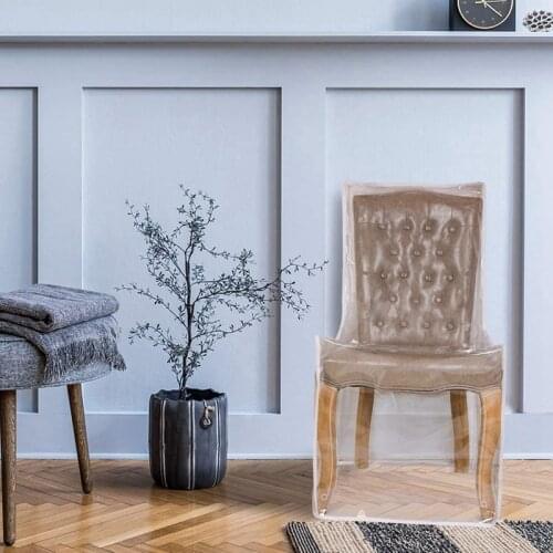 NHBR Plastic Dining Chair Covers for Dining Chairs Keep Your Dining Chair Away From Water Dust Paws and Claws Cover Only