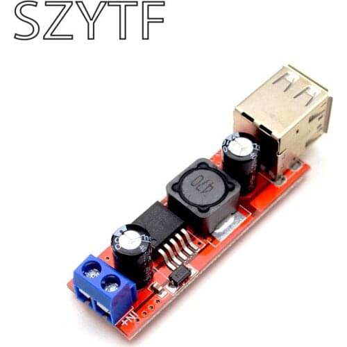 DC 6V-40V To 5V 3A Double USB Charge DC-DC Step Down Converter Module For Vehicle Car Charger LM2596 Dual Two USB