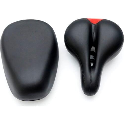 Bicycle Seat Big Butt Saddle Mountain Bike Wide Seat Bicycle Shock Absorber Accessories Hollow Breathable And Comfortable