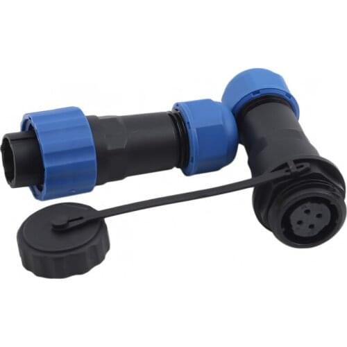 Waterproof Connector Practical Multifunctional Male Plug And Female Socket Butt Panel Mounting Wire And Cable Connector