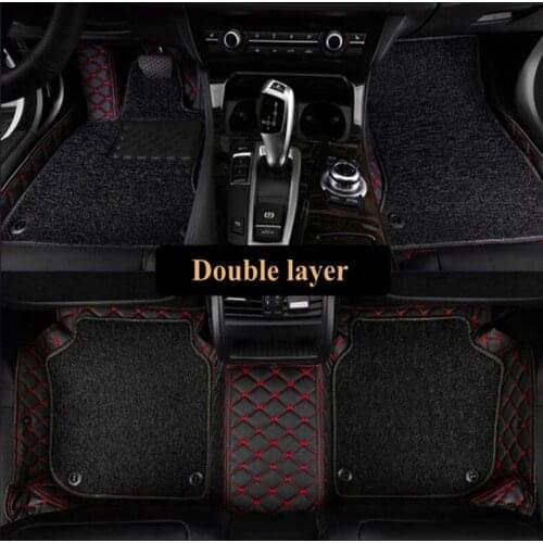 High quality! Custom special car floor mats for Hyundai Elantra 2021 durable waterproof double layers car carpets,Free shipping