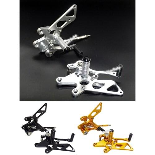 Waase Motorcycle Adjustable Rider Rear Sets Rearset Footrest Foot Rest Pegs For Kawasaki Ninja 250R EX250 2008 2009 2010-2012