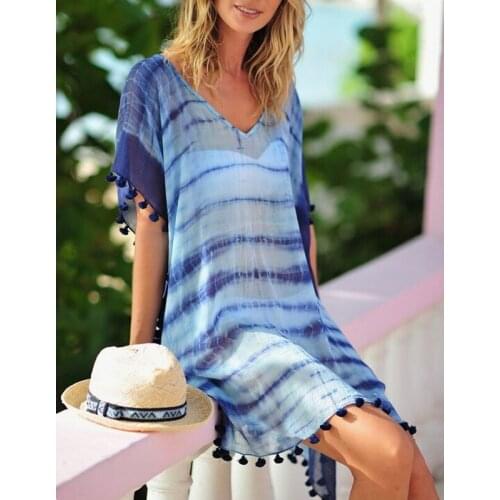Women Summer Beach Beachwear Cover Up Bathing Chiffon Dress Swimwear Bikini Wear