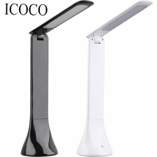 1pcs Fashion USB Rechargeable Touch Sensor LED Desk Table Light Dimmable Foldable Lamp LED Reading Light Table Lamp