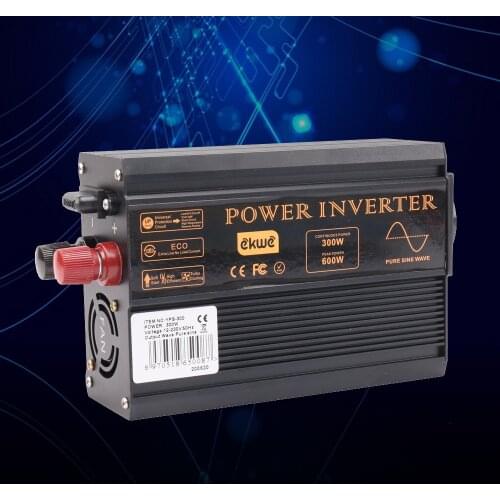 2020 best CE approve 12v to 220v inverter peak 600W sustain 300W solar inverter 12v 110v pure wave inverter with LED display