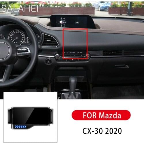 2021 New For Mazda CX-30 2020 Car Phone Holder Gravity Car Bracket Air Vent Stand Holder Cell Phone Holder Car Goods Brackets