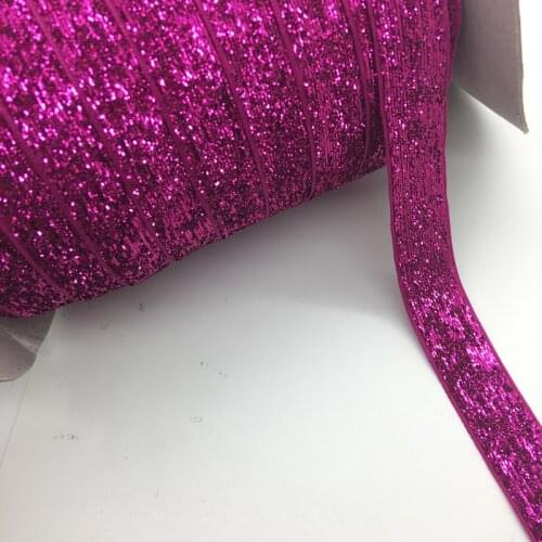3 yards/lot 3/4"(20mm)Wide Glitter Rose Velvet Ribbon Headband Clips Bow Wedding Decoration