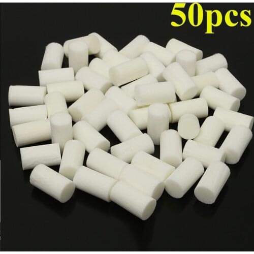 50 Pcs High Pressure Pump Filter Element Refill 30MPa White Fiber Cotton Filters For Air Compressor System Air Compressor Part