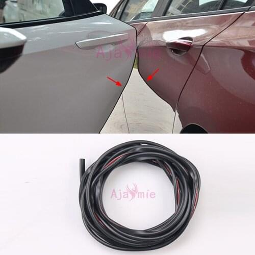 Black White Color Crash Barriers Rear Trunk Door Moulding Trim 2003-2018 For Toyota Land Cruiser Prado FJ120 FJ150 Accessories