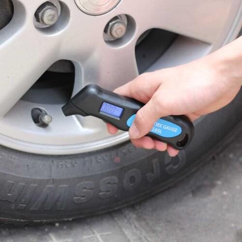 Car tire pressure tester TG105 LCD Digital Tyre Air Pressure Gauge Meter Manometer Manometer Barometers Tester Car Accessorie
