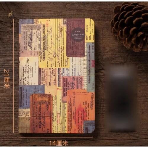 Creative Stationery Vintage Notebook Diary Planner Journal Sketchbook Notepad Soft Kraft Paper Notebooks Gift European Retro
