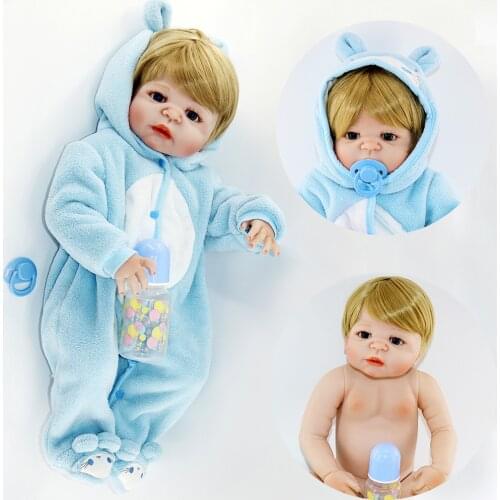 57cm Bebes Reborn Dolls Realistic Full Silicone Baby reborn boy Doll In Soft Plush Clothes real alive Dolls As Girls Playmate
