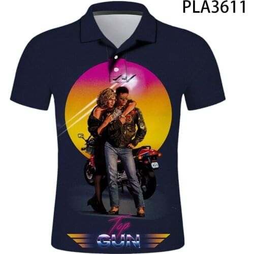 2020 New Top Gun Maverick 3D Printed Shirts Men Fashion Camisas Streetwear Casual Harajuku Hombres Short Sleeve Ropa De Hombre