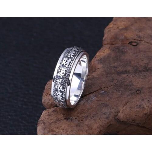 925 Sterling Silver mens ring rings jewelry A5784