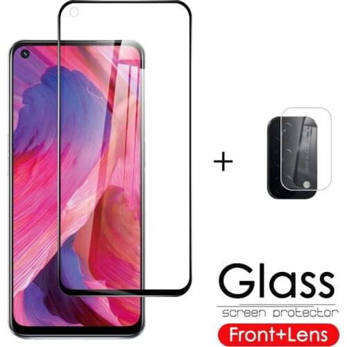 Soft tempered protective glass for oppo a74 screen protector for oppo realme 8 pro oppo a74 74 74a with camera lens film