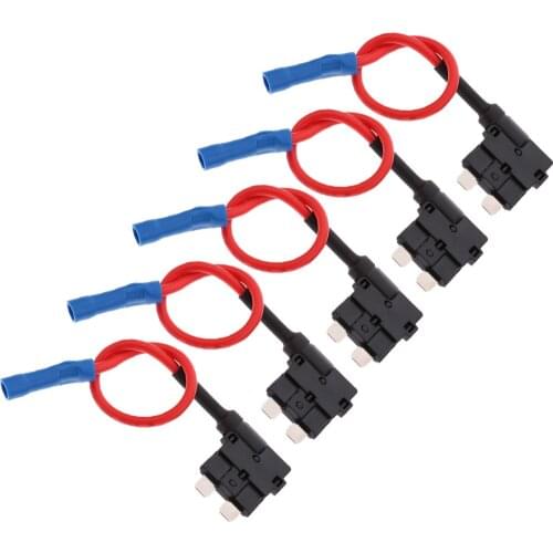 Low Profile Fuse Tap Breakout Holder Circuit Car Motorcycle Medium