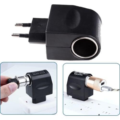 New 220V AC Plug To 12V DC Car Cigarette Lighter Converter Socket Adapter Vehicle Cigarette Lighter Plug Car Auto Accessories