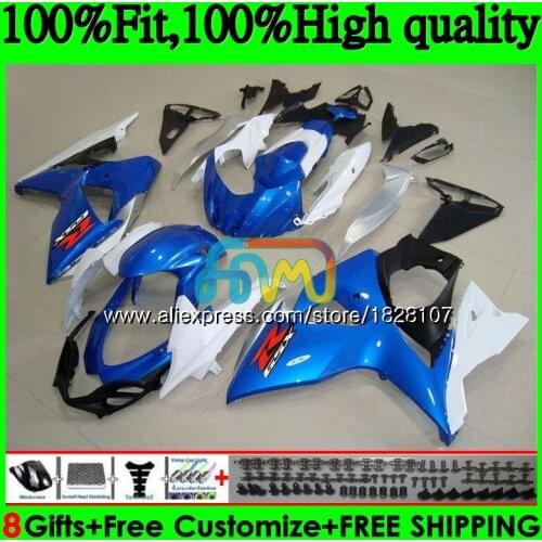 K9 For SUZUKI GSXR-1000 GSXR 1000 09 10 11 12 13 15 16 44BS.131 GSXR1000 2009 2010 2011 2012 Blue white 2014 2015 2016 Fairing