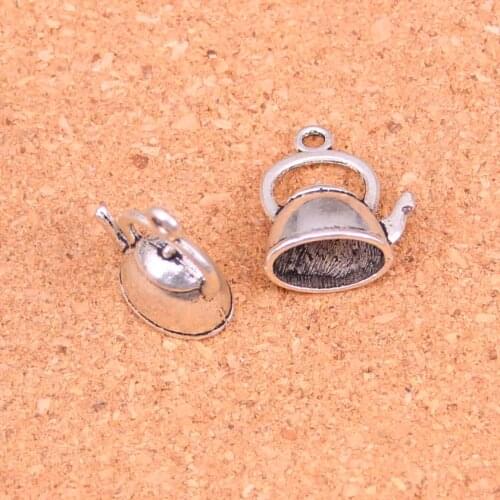 42Pcs teapot kettle Charms Pendant For DIY Necklace Bracelet Jewelry Making DIY Handmade 20*17*10mm