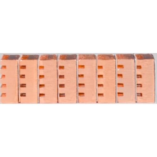 8Pcs Pure Copper Heatsink Cooler Heat Sink PC Graphics Card Memory Radiator Chipset Radiator Cooler Heatsink