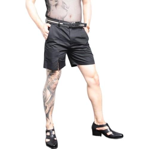 Black Beach Men Shorts Summer Thin Straight Casual Loose Men Board Shorts Below The Knee With Pockets Fashion Micro Sheer Pants