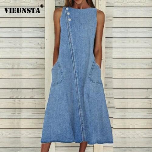 Джинсовые летние платья VIEUNSTA China At AliExpress