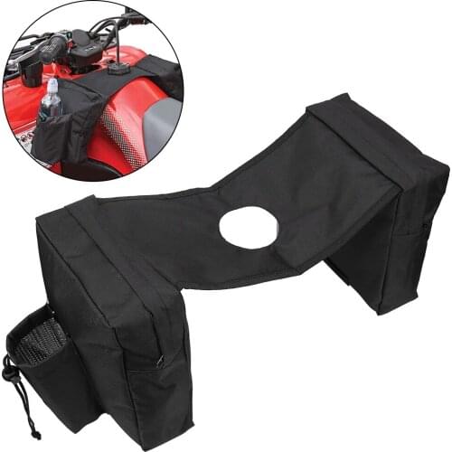 Waterproof Motorcycle ATV Bag Tank Bags SaddleBag Mobile Fuel Tank Cup Holder For Polaris Dirt Quad Bike Bag Ski doo Atv package