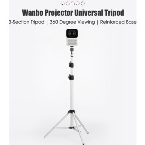 Wanbo Projector Universal Tripod Portable 30-170cm Adjustable Height/3-Section Tripod/360 Degree Viewing/Reinforced Tripod