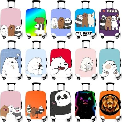 Luggage Protective Cover Case For Elastic 18-32 Inch Suitcase Protective Cover Cases Covers Travel Accessories Three Bears G1232